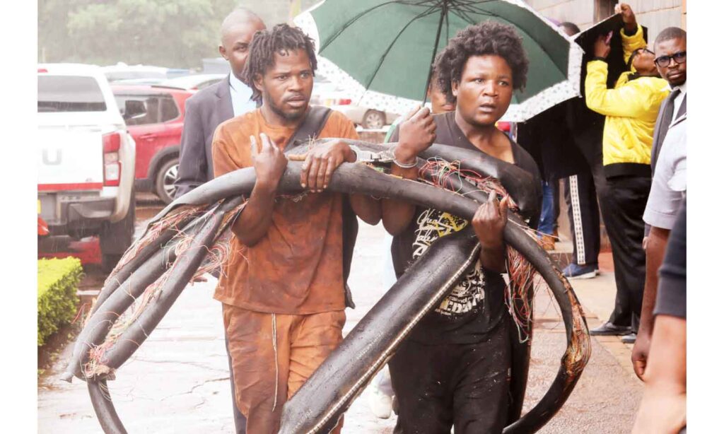 Duo caught red-handed stealing TelOne copper cables – herald