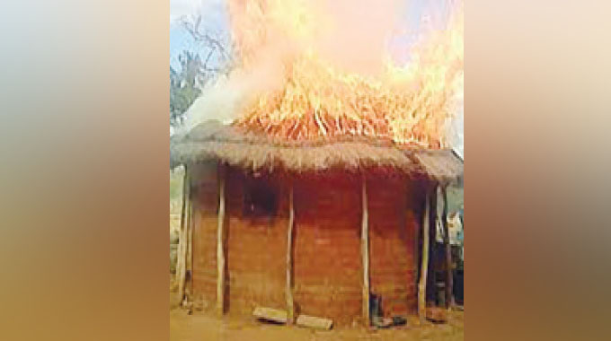 Man sets 2 huts on fire, turns violent over adultery accusations with wife