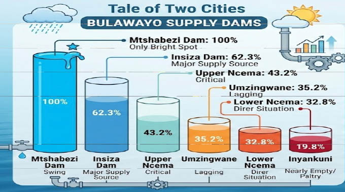 Bulawayo supply dams remain critically low despite incessant rains