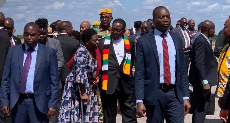 WATCH: President Mnangagwa arrives in Bulawayo for Children’s Party in Maphisa