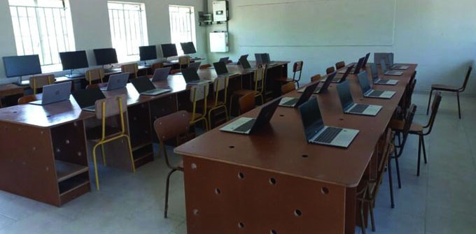 A school computer lab