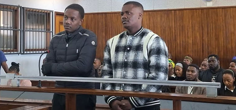 Bellarmine Chatunga Mugabe (left) and his cousin Tobias Matonhodze