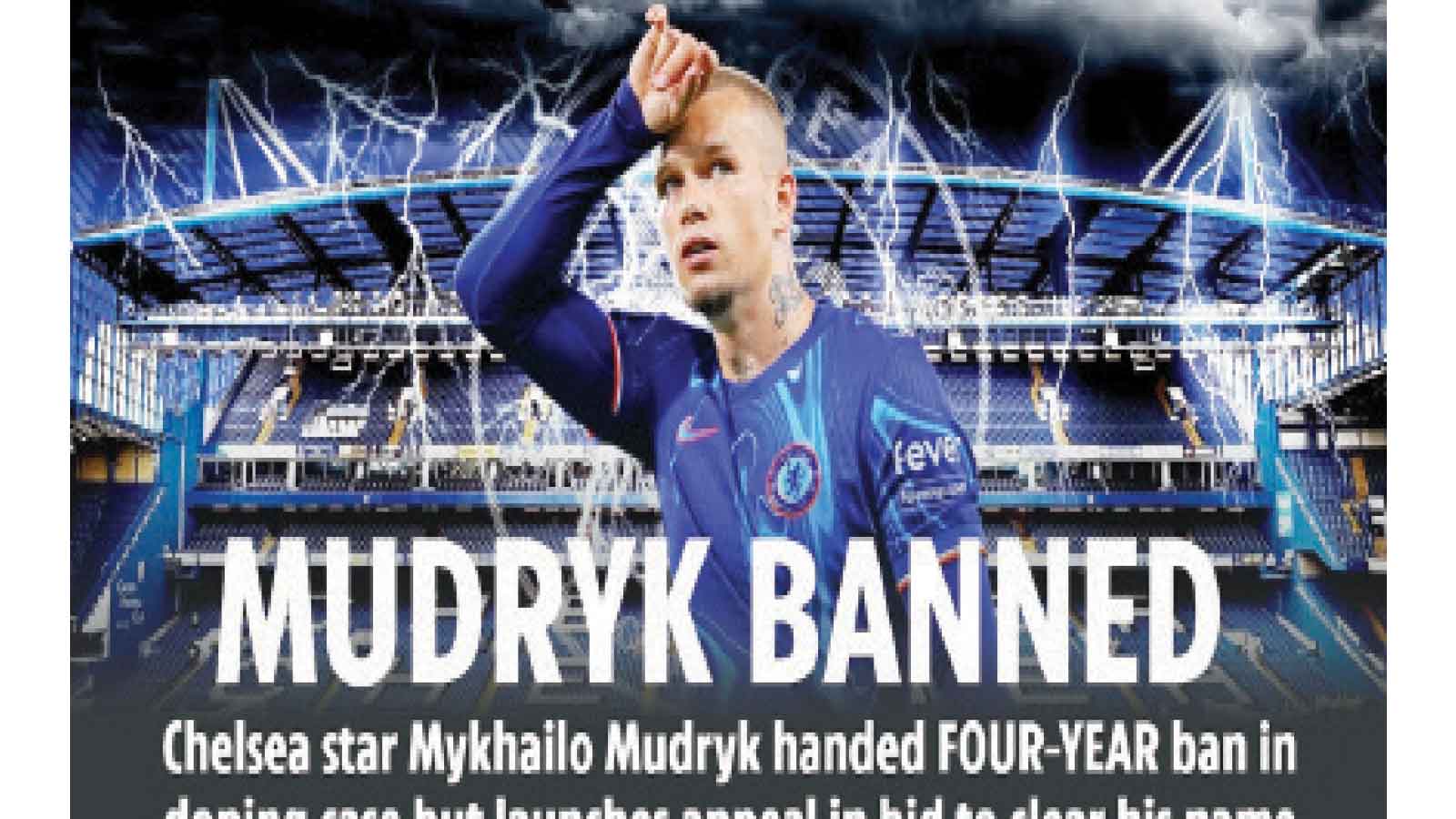 Mudryk banned