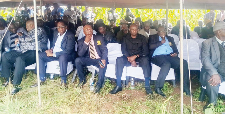 Chiefs from across the country at the late Chief Mapungwana’s funeral
