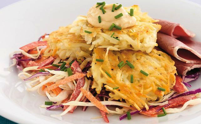 Potato fritters made simple