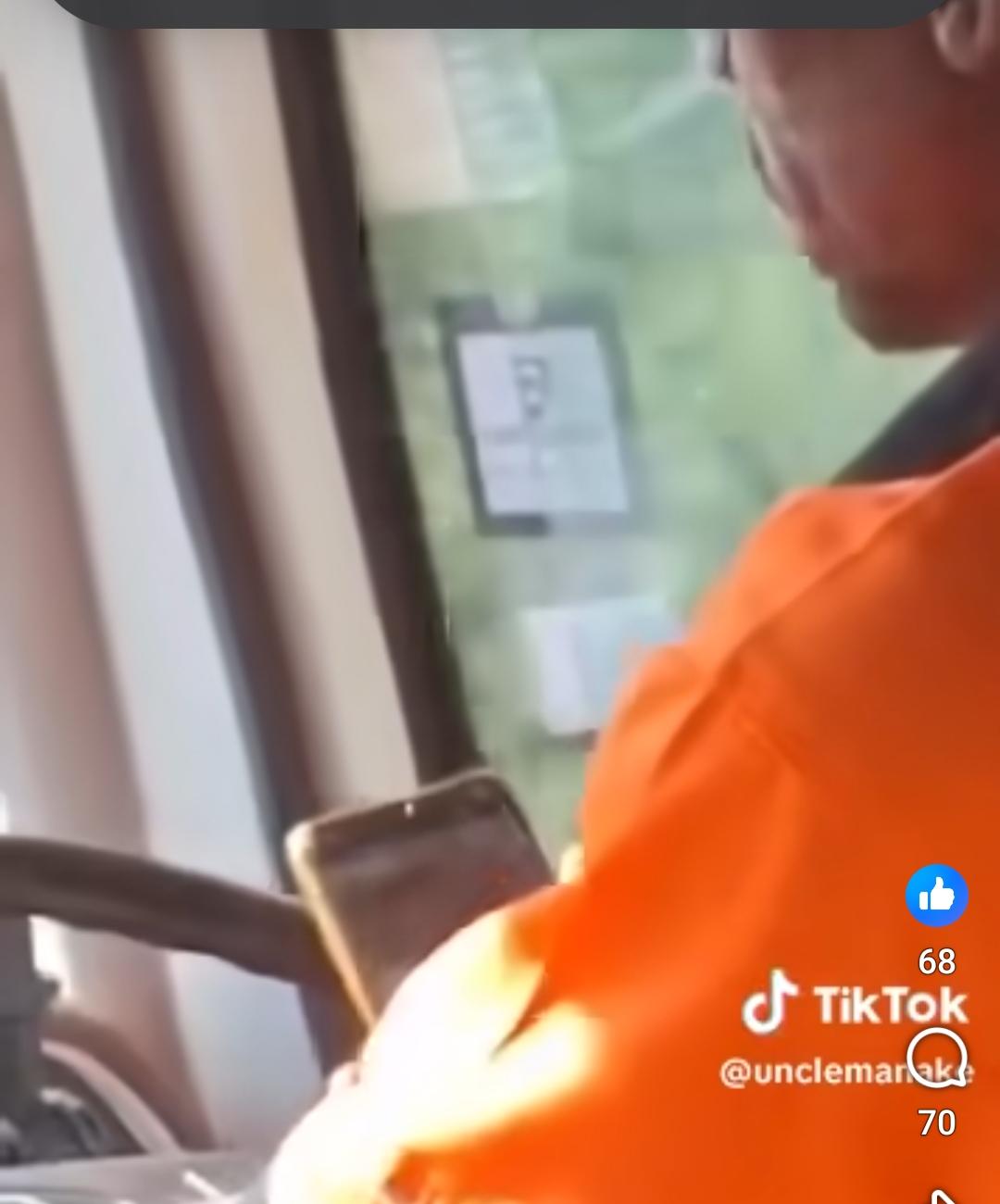 Bus driver nabbed for using phone while driving