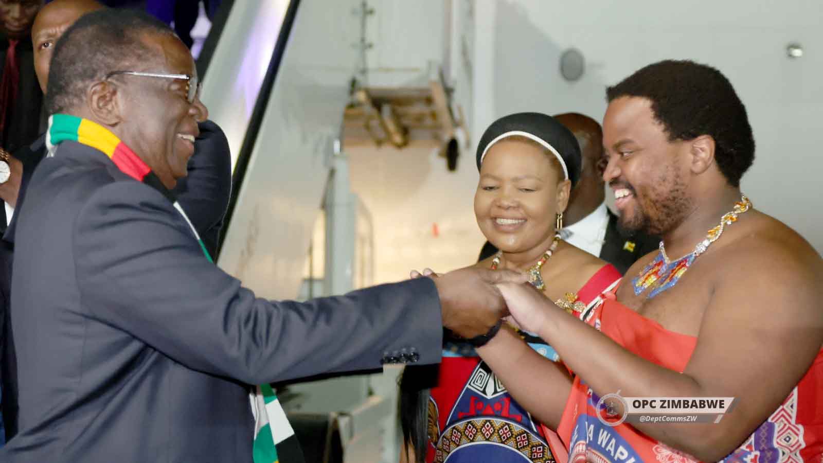 President Mnangagwa arrives in eSwatini for celebrations
