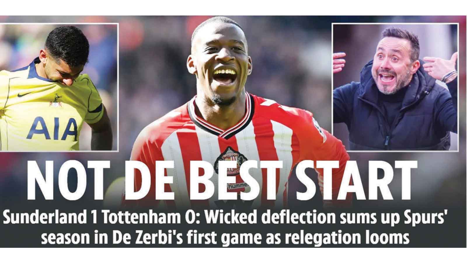 NOT DE BEST START