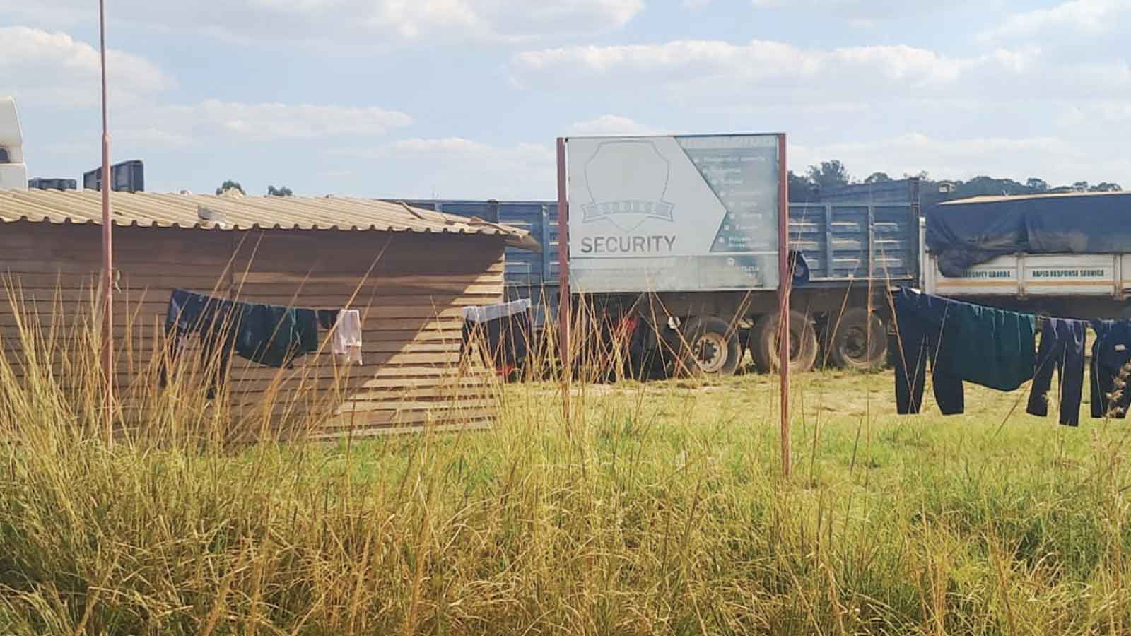 GUARDS OR SLAVES? THE SHOCKING CONDITIONS OF WHERE SOME GUARDS STAY. . . The guards claim they have not been paid for months . . . One of their colleagues was killed during a robbery . . . Firm’s boss says he is doing his employees a favour