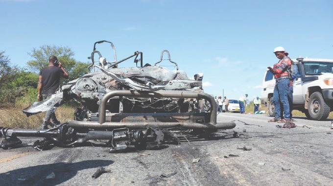 STATE OF DISASTER. . . 16 funeral goers  killed in horror explosion