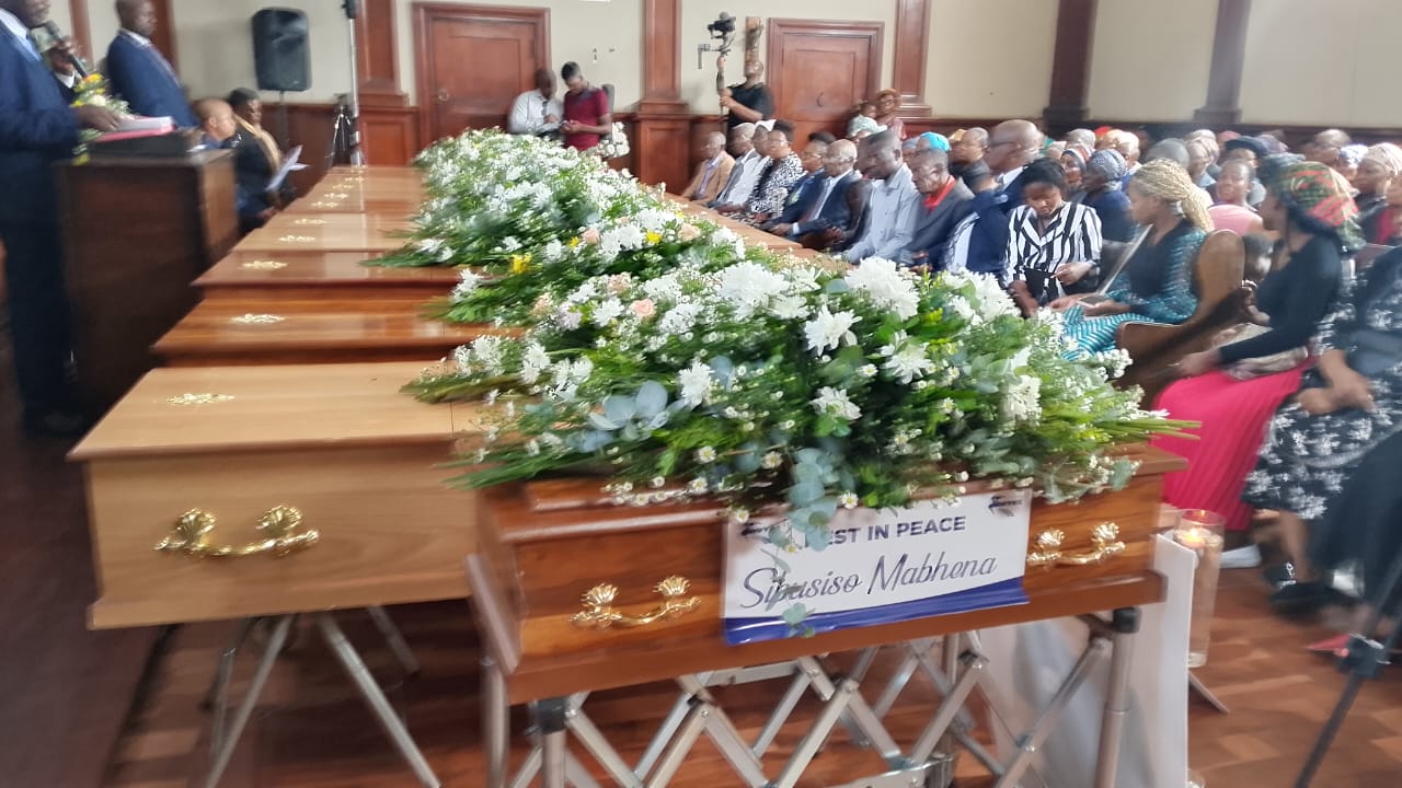 Mass funeral held for 12 Toyota Quantum explosion victims as probe intensifies
