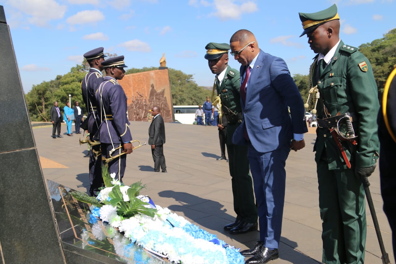 Botswana President Boko tours National Heroes Acre