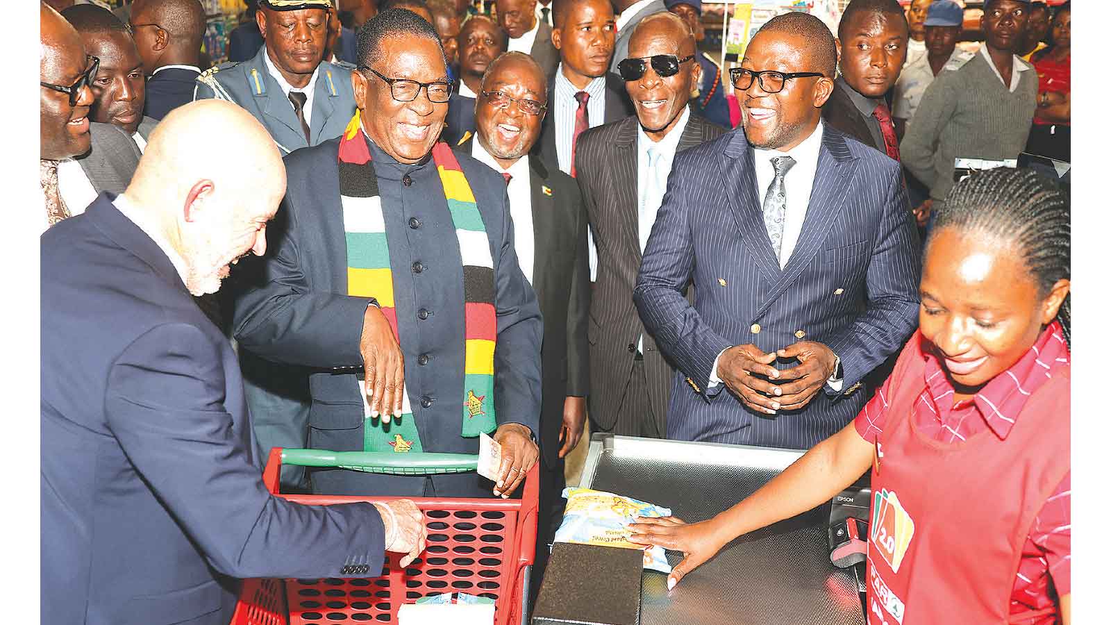 A moment at the till: Michelle Kabanda’s  once-in-a-lifetime encounter with the President