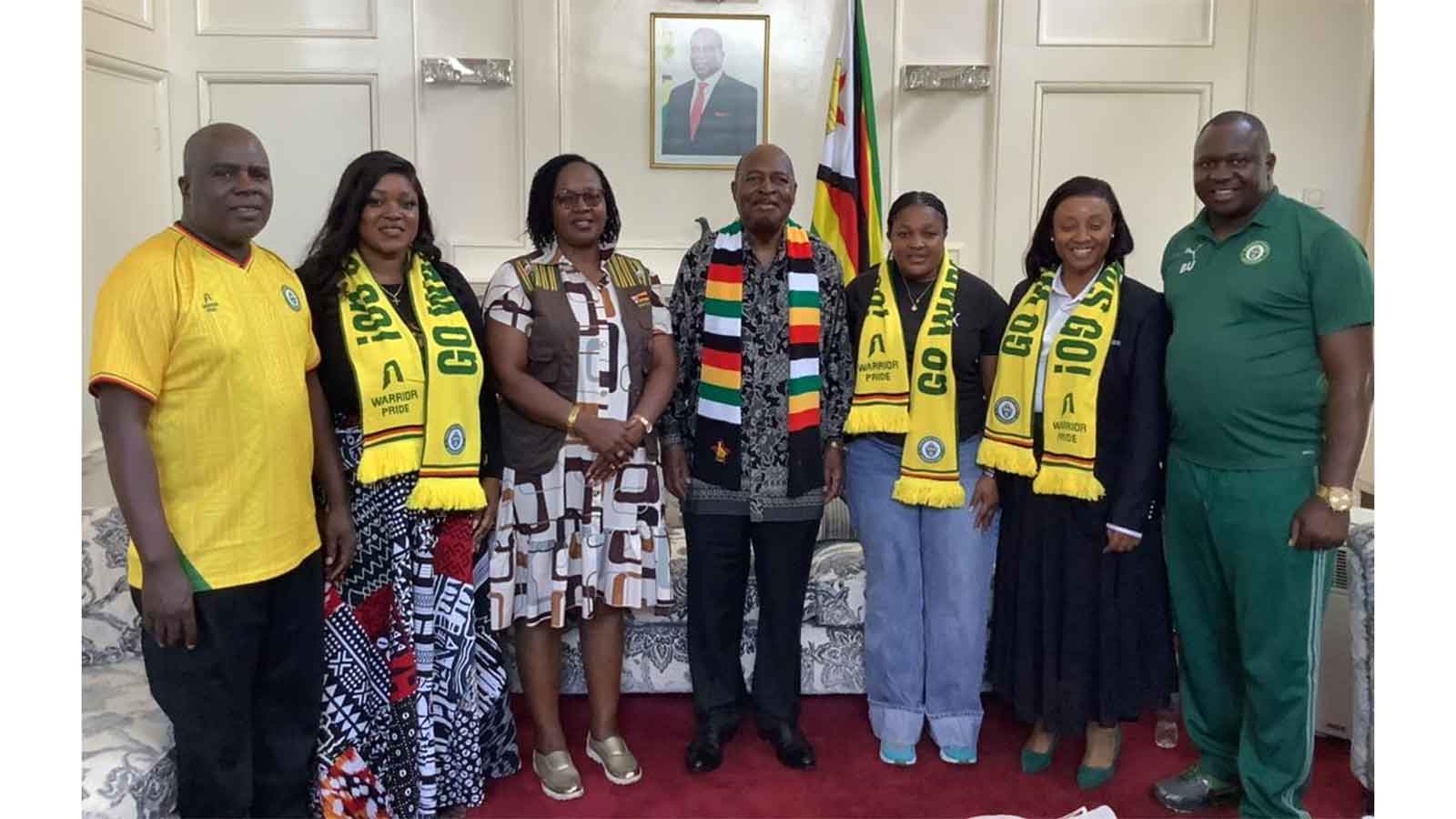 Warriors meet Ambassador Katsande