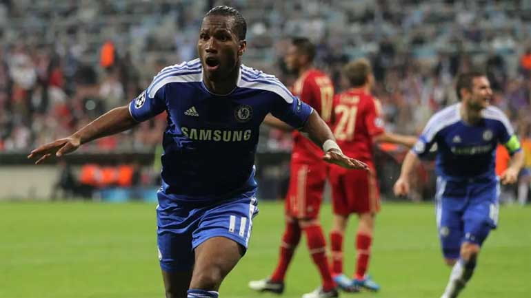 Drogba stepped up to coolly net the winning spot-kick and clinch Chelsea’s first European crown