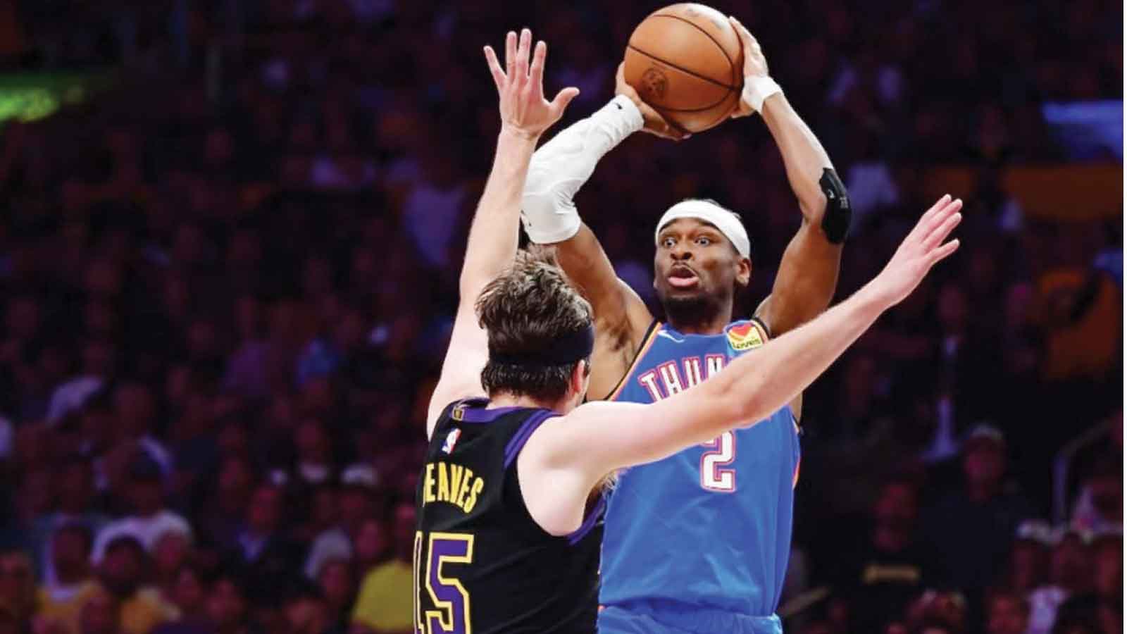 Thunder in sweep-sealing win over Lakers