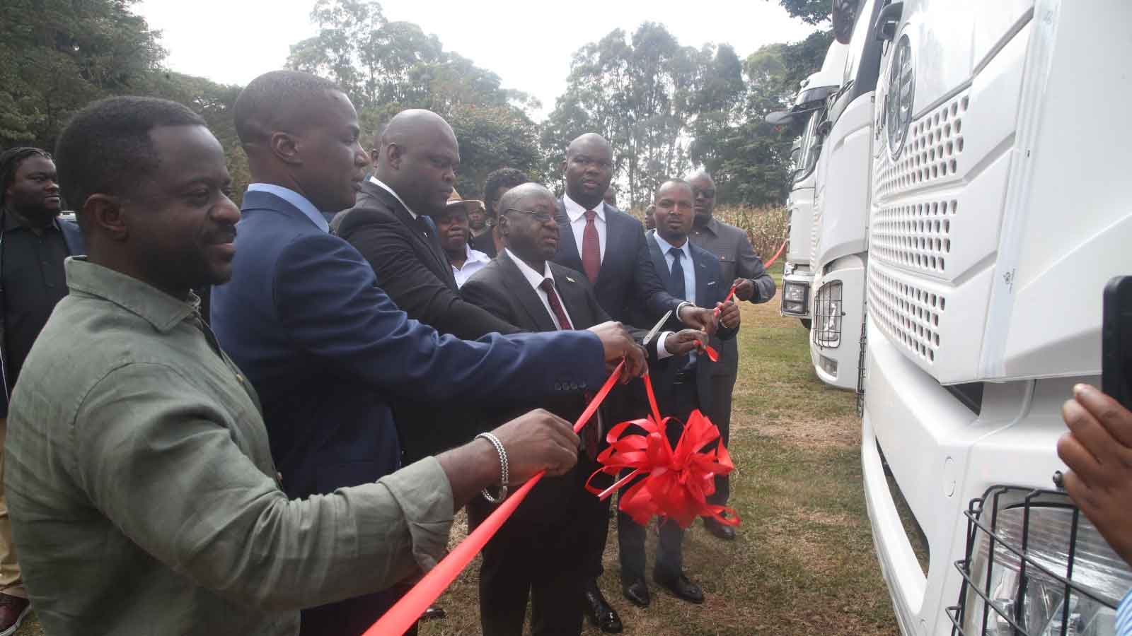 President Mnangagwa hands over equipment