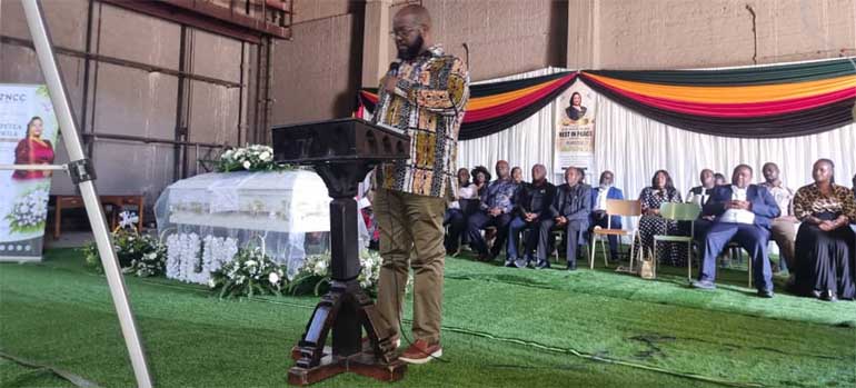 Minister Mugadza gives his remarks