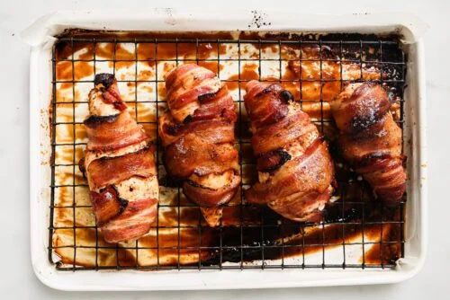 Bacon takes chicken over the top