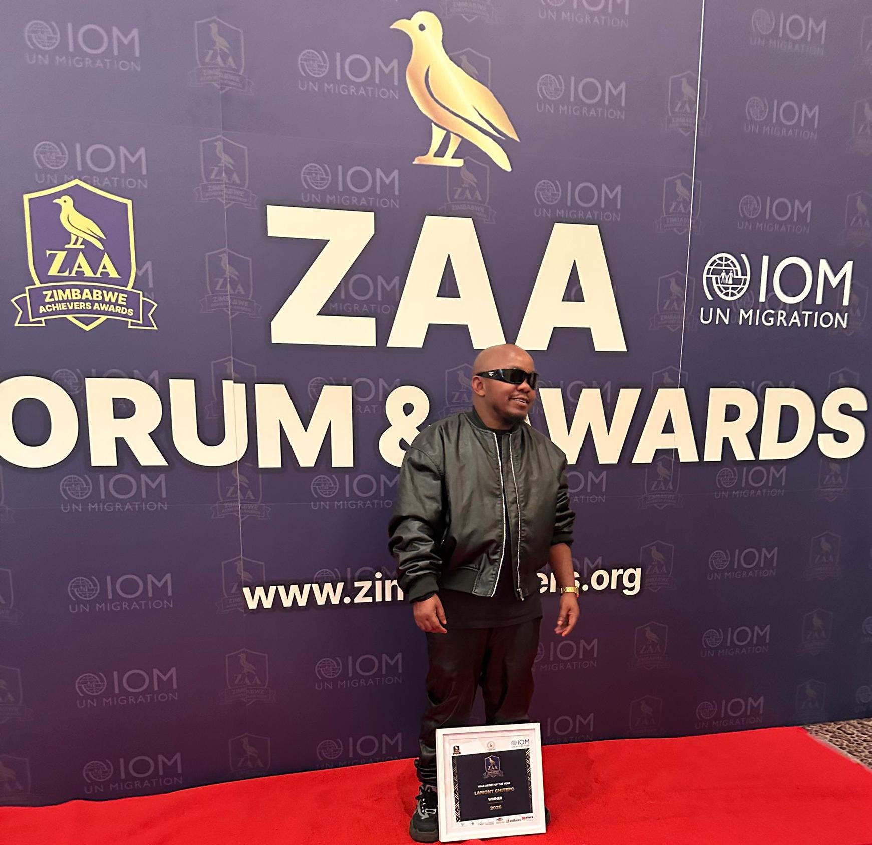 Lamont Chitepo Wins Male Artist of The Year at Zimbabwe Achievers Awards UK