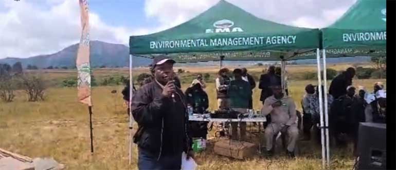 Wattle Company community affairs manager, Mr Maxwell Kuhudzai