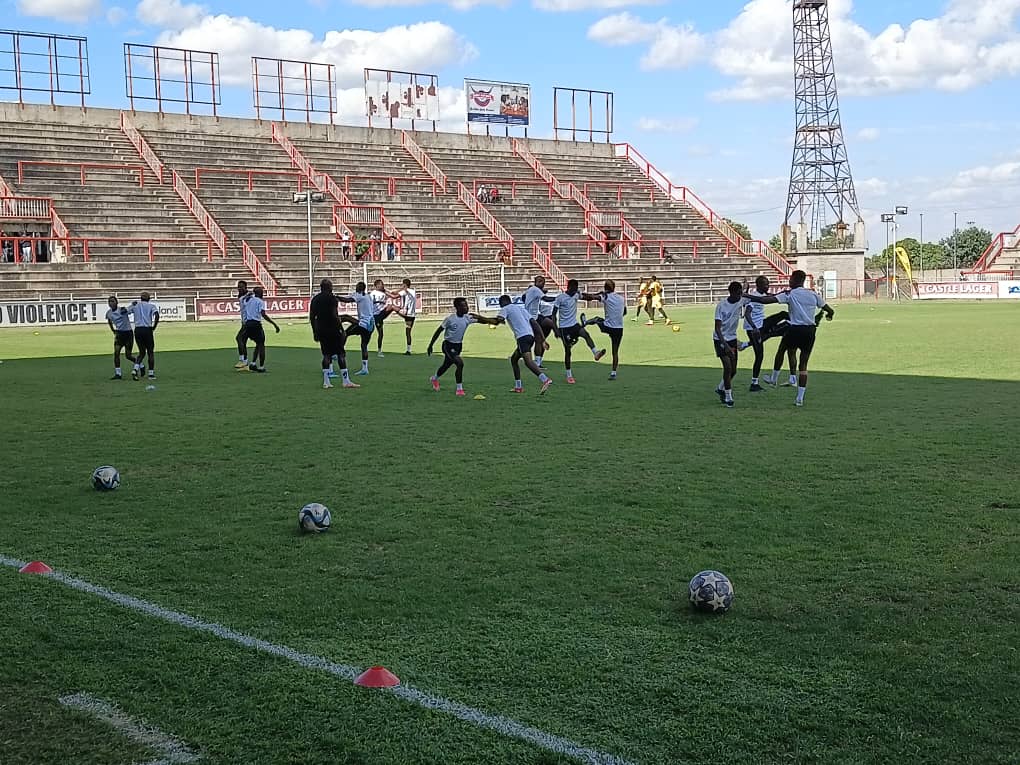Bosso players warm up ahead of Triangle clash