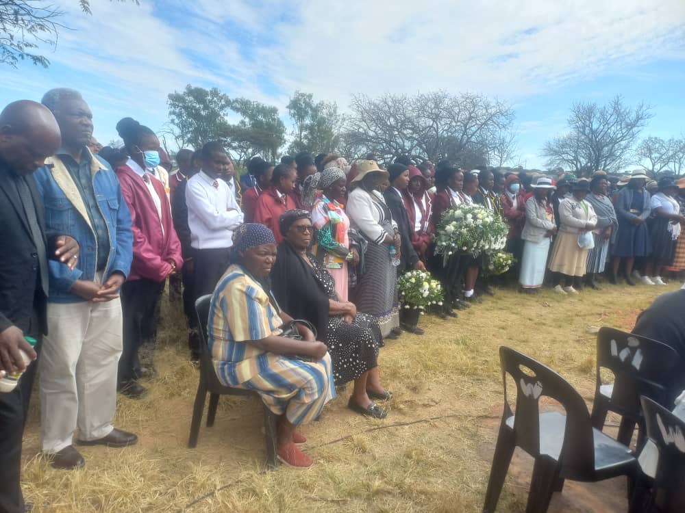 Mourners gathered to pay their last respect to the late educationalist Mr Paulos Ncube