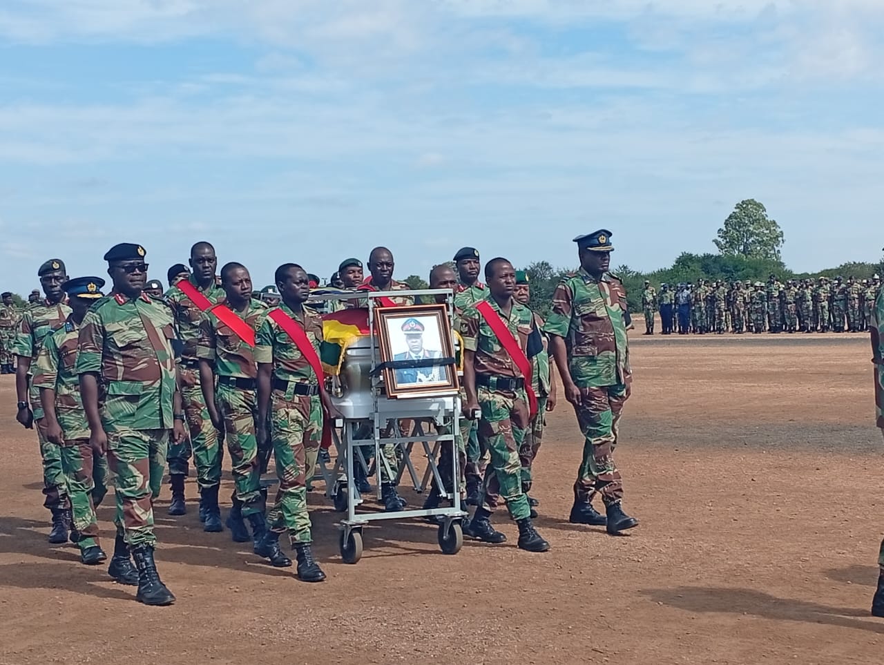 Funeral parade for Brigadier-General (Retired) Tshuma