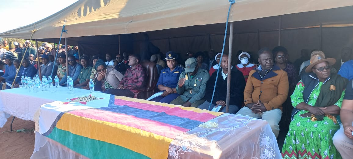 Mourners gathered to pay their last respects to the liberation war hero Cde Andris Nguluvhe.