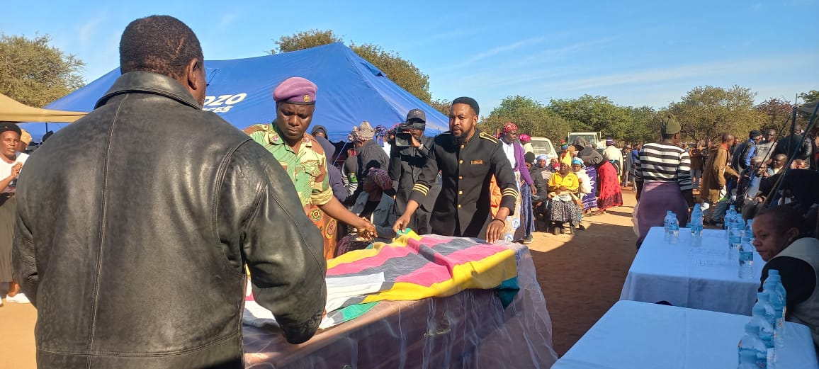 Mourners gathered to pay their last respects to the liberation war hero Cde Andris Nguluvhe.