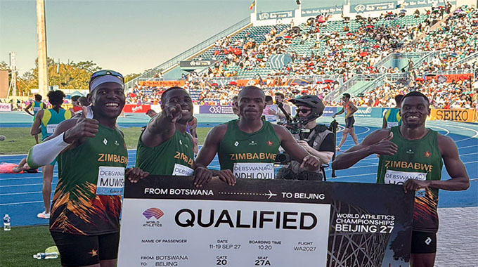 WATCH: Zim 4x400m relay team smashes record, qualifies for World Championships