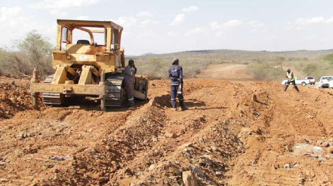 Turning the corner on the Gwanda-Maphisa Road
