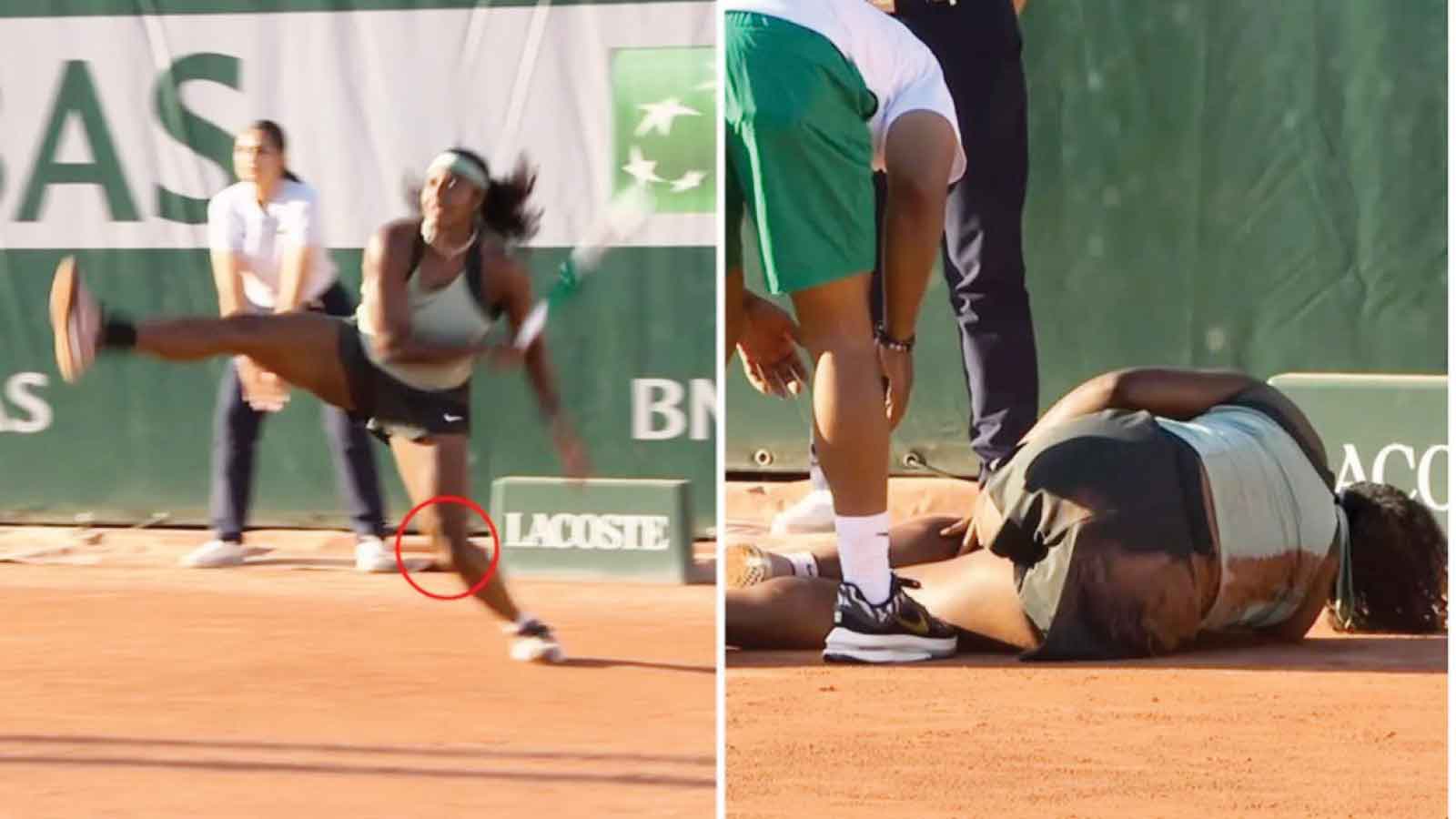 Tennis star’s horrific on-court injury