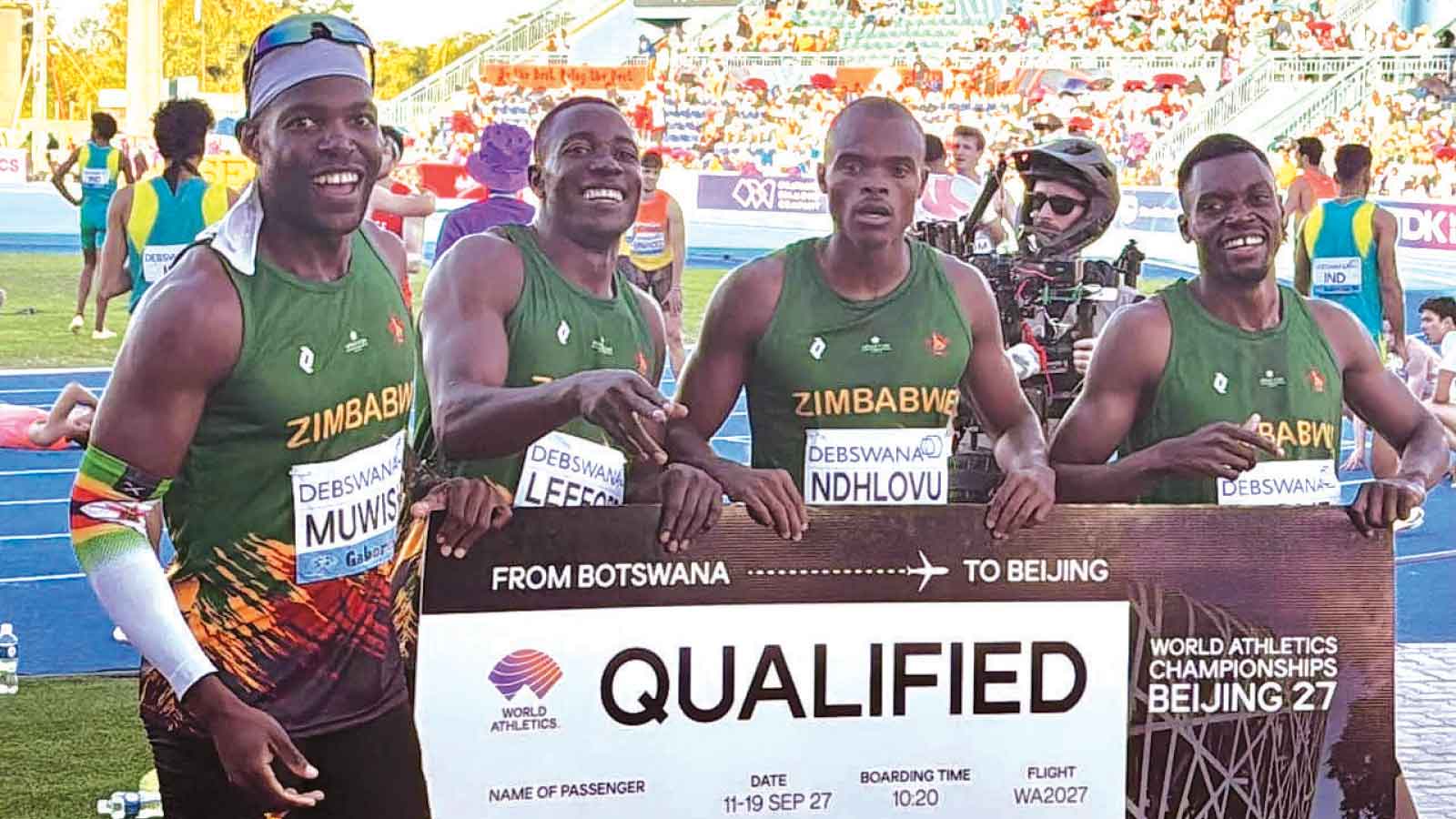 Zim relay team books Beijing 2027 spot