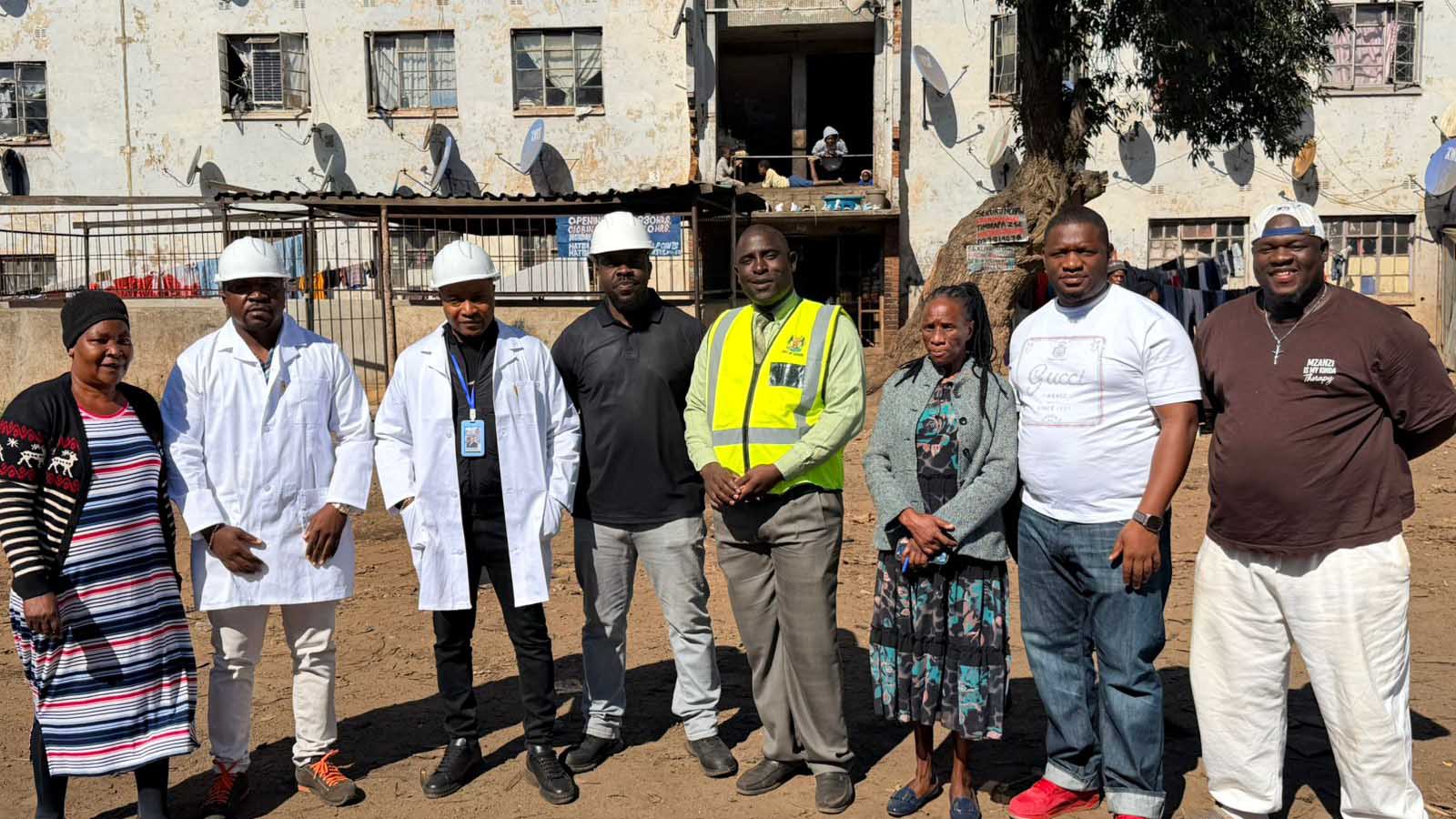 Engineer Mnangagwa begins renovating Mbare’s Matapi Flats