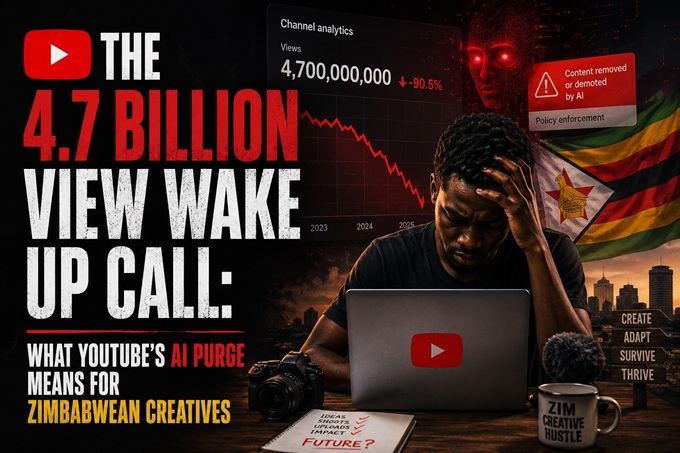 The 4.7 billion view wake up call: What YouTube’s AI purge means for Zimbabwean creatives