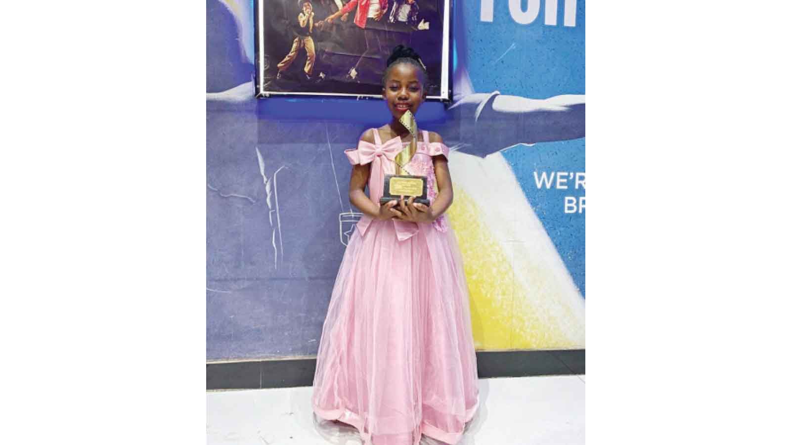 SHE’S JUST NINE BUT SHE’S GOING PLACES IN ACTING