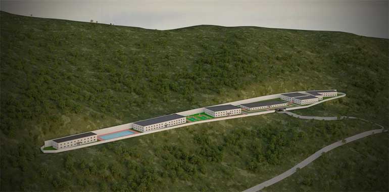 Artistic impression of the campus