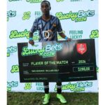 Charles Teguru was the player of the match