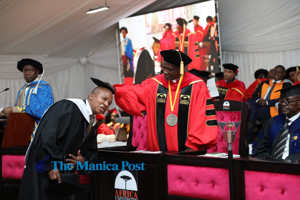 Minister Kambamura graduates from Africa University