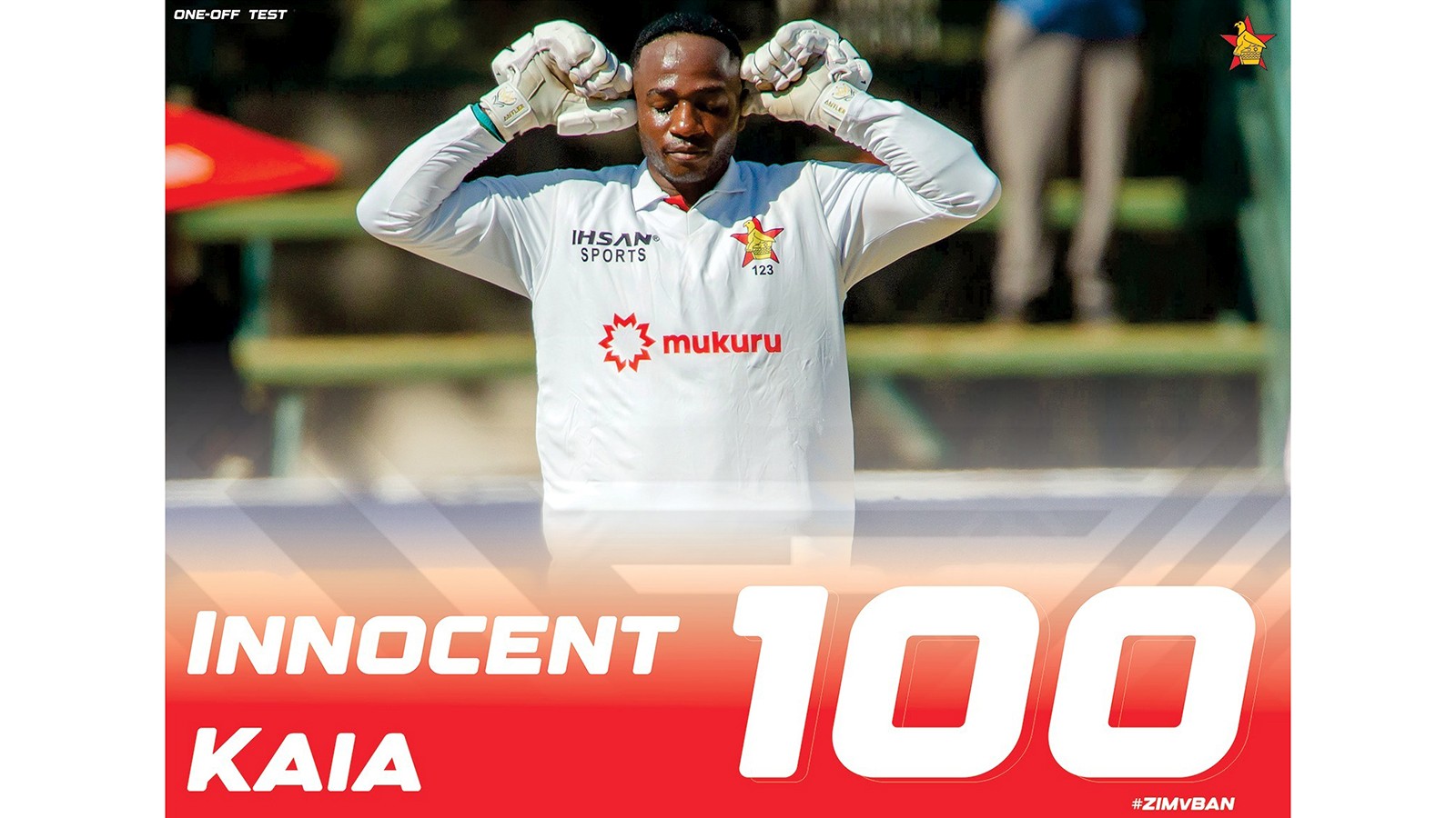 Kaia posts century against Bangladesh