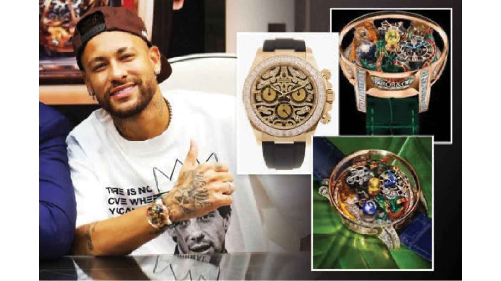 neymar splashes $1m on new watch