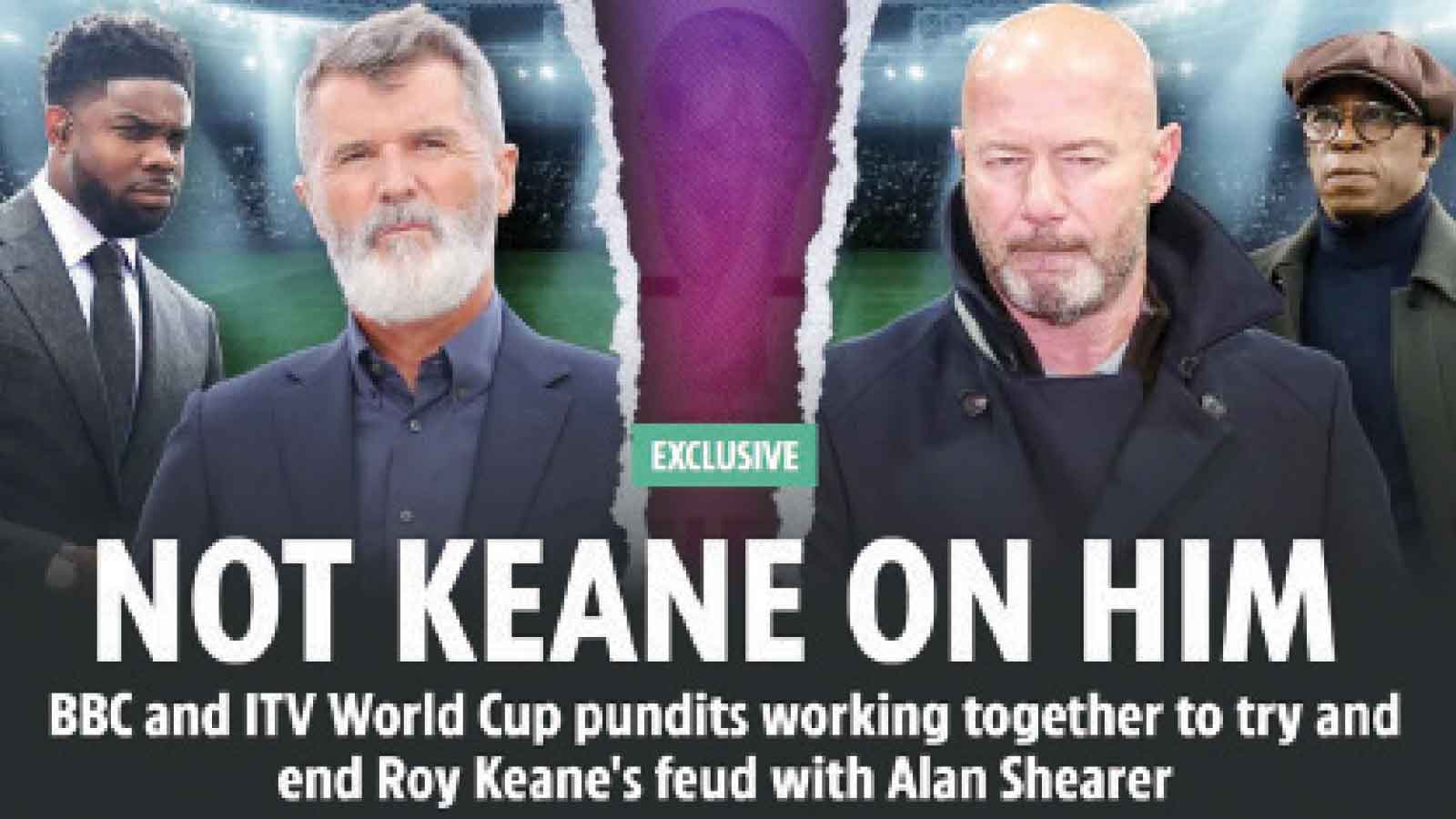 NOT KEANE ON HIM