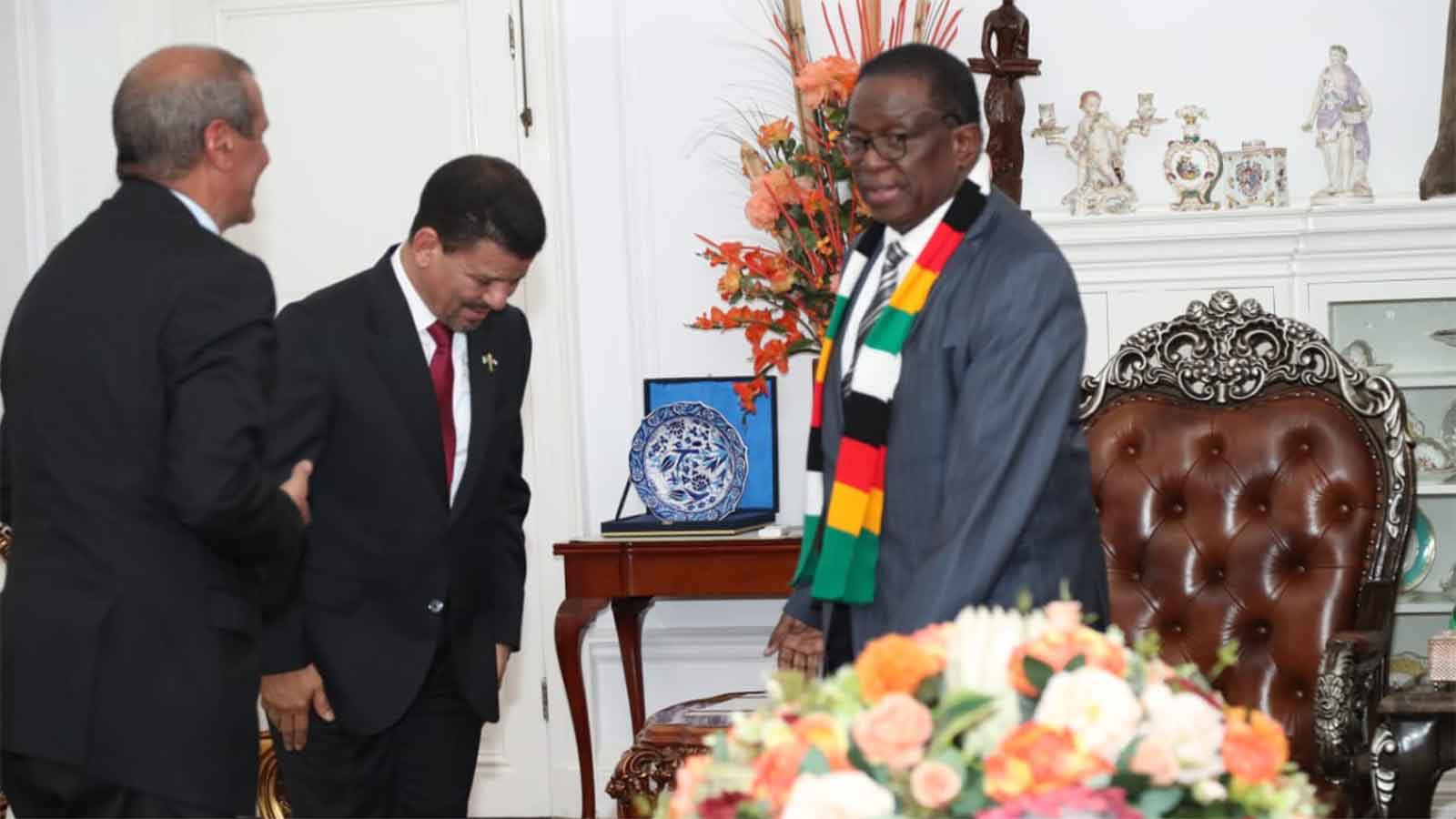Saharawi delegation pays courtesy call on President Mnangagwa