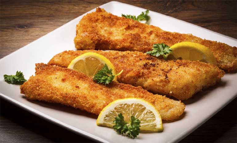 Golden pan fried hake delight