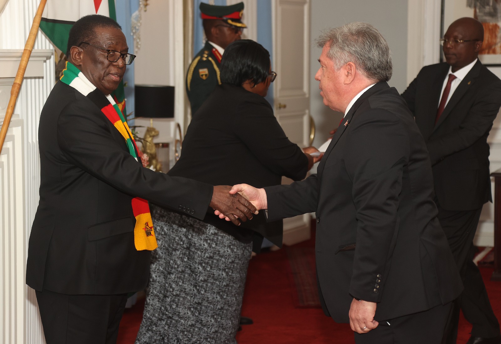 Three envoys present letters of credence to President