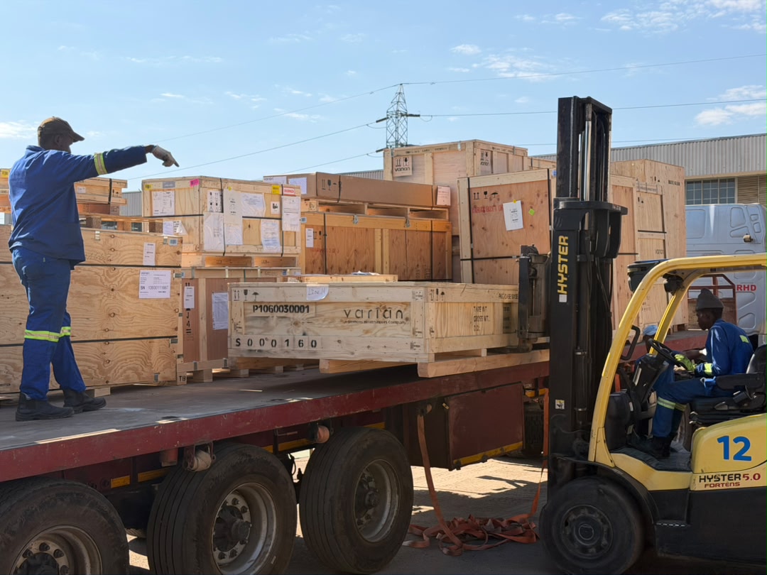 THE arrival of two 22-tonne TrueBeam high-energy Linear Accelerators