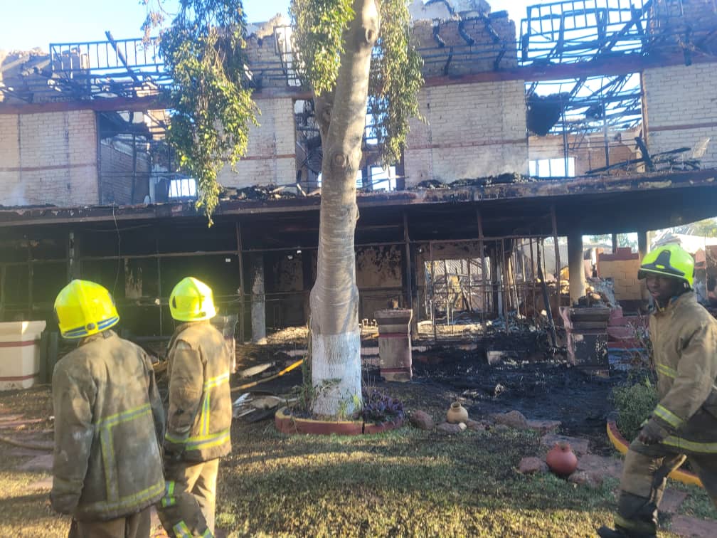 Fire guts Lalani Lodge building in Bulawayo