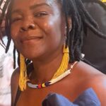 Busi Ncube's portrait hanging in one of the National Gallery of Zimbabwe in Bulawayo walls