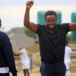 Willard Katsande celebrates another fine outing for Grand Legacy under his tutelage
